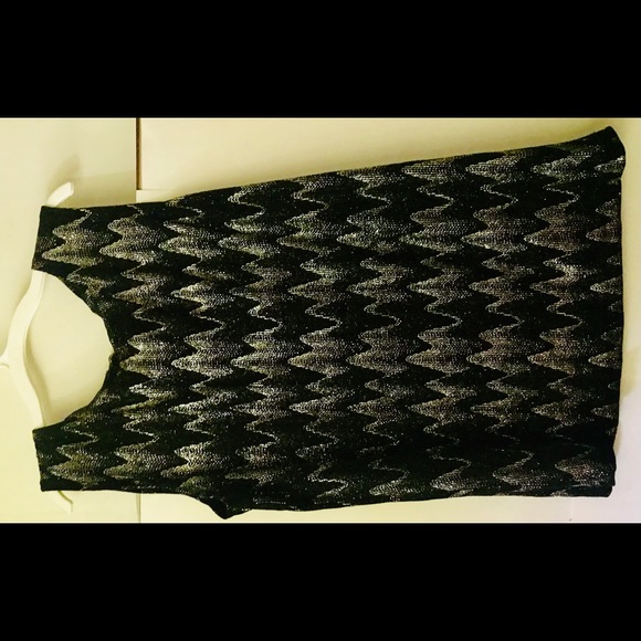 New Vikki Vi Top Black Silver size OX made in USA Dressy - Picture 11 of 16